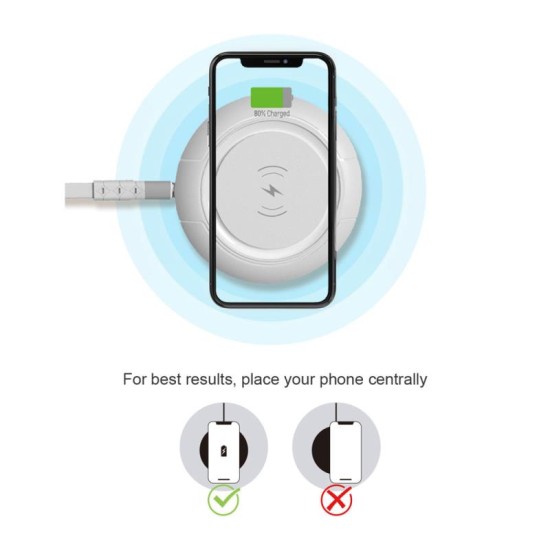 Ασύρματος Φορτιστής Devia EA242 V3 15W για Smartphones Allen Λευκό Ασύρματος Φορτιστής Devia EA242 V3 15W για Smartphones Allen Λευκό