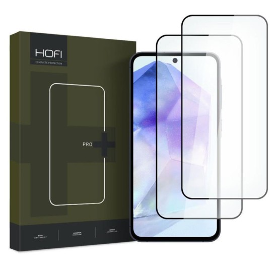 Tempered Glass Full Face Hofi Pro+ Samsung A356B Galaxy A35 5G/ A556B Galaxy A55 5G Μαύρο (2 τεμ.) Tempered Glass Full Face Hofi Pro+ Samsung A356B Galaxy A35 5G/ A556B Galaxy A55 5G Μαύρο (2 τεμ.)