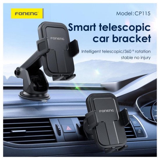 Universal Βάση Στήριξης Ταμπλό Αυτοκινήτου Foneng CP115 για Smartphones από 4.5" έως 7.0" Μαύρο Universal Βάση Στήριξης Ταμπλό Αυτοκινήτου Foneng CP115 για Smartphones από 4.5" έως 7.0" Μαύρο