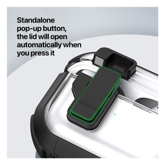 Θήκη TPU & PC Dux Ducis PECN Apple AirPods 4 με Γάντζο Λευκό Θήκη TPU & PC Dux Ducis PECN Apple AirPods 4 με Γάντζο Λευκό