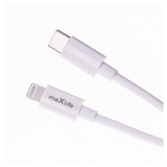 Φορτιστής Ταξιδίου Ταχείας Φόρτισης Maxlife MXTC-06-20AC με Διπλή Έξοδο USB A & USB C 20W & Καλώδιο USB C σε Lightning 1m Λευκό Φορτιστής Ταξιδίου Ταχείας Φόρτισης Maxlife MXTC-06-20AC με Διπλή Έξοδο USB A & USB C 20W & Καλώδιο USB C σε Lightning 1m Λευκό