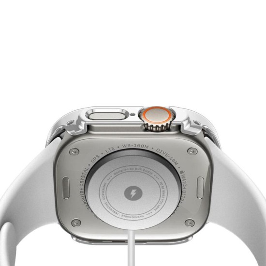 Θήκη PC Dux Ducis Hamo Metallic Apple Watch Ultra 49mm Ασημί Θήκη PC Dux Ducis Hamo Metallic Apple Watch Ultra 49mm Ασημί