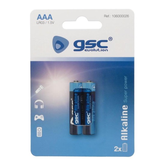 Μπαταρία GSC Alkaline Super Power AAA LR03 (2 τεμ.) Μπαταρία GSC Alkaline Super Power AAA LR03 (2 τεμ.)