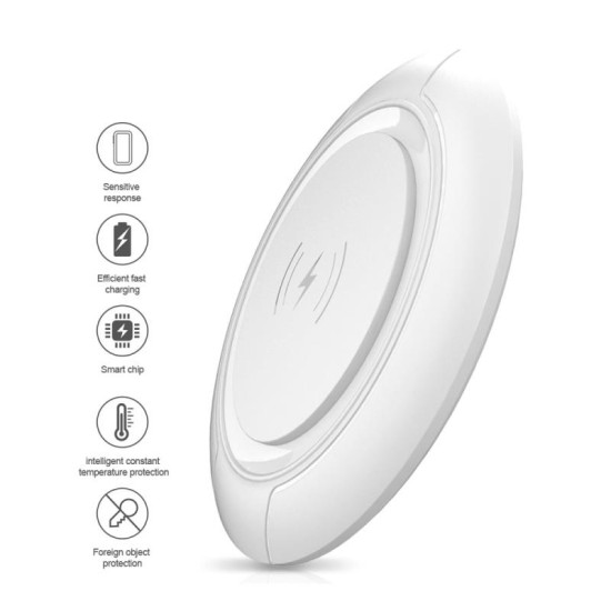 Ασύρματος Φορτιστής Devia EA242 V3 15W για Smartphones Allen Λευκό Ασύρματος Φορτιστής Devia EA242 V3 15W για Smartphones Allen Λευκό