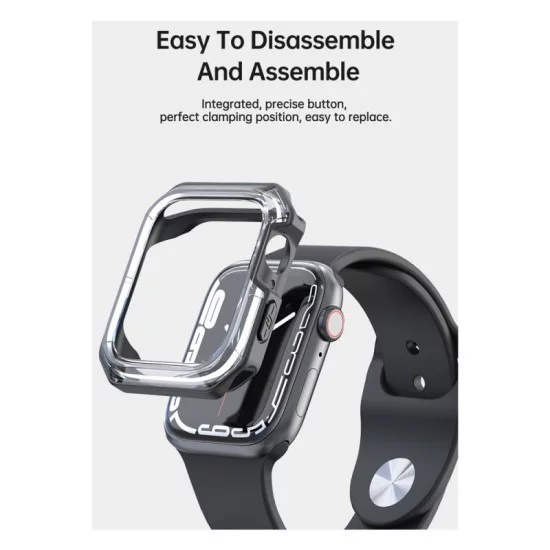 Θήκη TPU & PC Devia Sport Apple Watch 7/ 8 (41mm) Shock Proof Σκούρο Μπλε