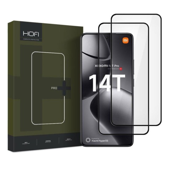 Tempered Glass Full Face Hofi Pro+ Xiaomi 14T/ 14T Pro Μαύρο (2 τεμ.) Tempered Glass Full Face Hofi Pro+ Xiaomi 14T/ 14T Pro Μαύρο (2 τεμ.)