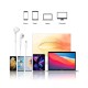 Hands Free Stereo Devia Earpods EM048 USB C με Χειριστήριο & Μικρόφωνο Smart Λευκό Hands Free Stereo Devia Earpods EM048 USB C με Χειριστήριο & Μικρόφωνο Smart Λευκό