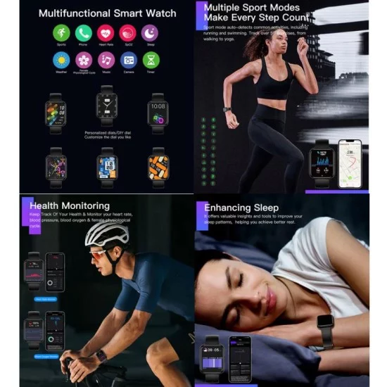 Smartwatch Choetech WT001 1.91" Μαύρο Smartwatch Choetech WT001 1.91" Μαύρο
