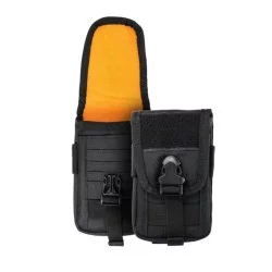Universal Θήκη Holster Ταξιδίου Κινητών & Smartphones Ύψους έως 17.5cm για Ζώνη/Σακίδιο Μαύρη