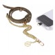 Universal Λουράκι Λαιμού Guess για Θήκες Κινητών 4G Chain CBDY Metal Eco-leather Καφέ