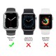 Θήκη PC Ahastyle WG59 Apple Watch 7 41mm Ματ Διάφανο & Μαύρο (2 τεμ.)