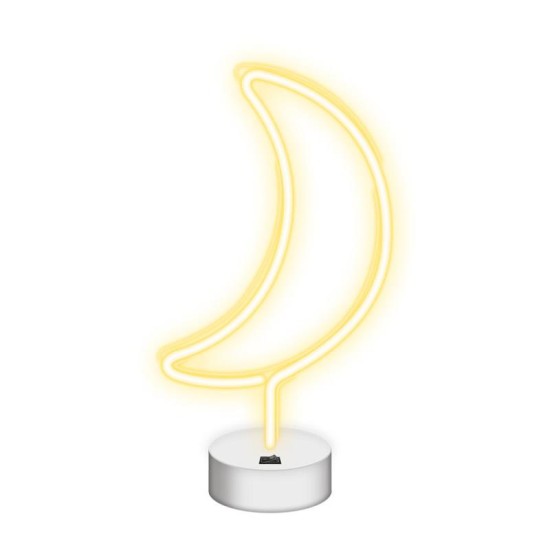 Neon LED Neolia NNE06 MOON (USB/Μπαταρίας & On/Off) με Stand Λεύκο Neon LED Neolia NNE06 MOON (USB/Μπαταρίας & On/Off) με Stand Λεύκο