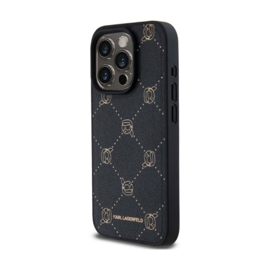 Θήκη PU Karl Lagerfeld Apple iPhone 15 Pro Max Magsafe Leather Karl Head Μαύρο Θήκη PU Karl Lagerfeld Apple iPhone 15 Pro Max Magsafe Leather Karl Head Μαύρο