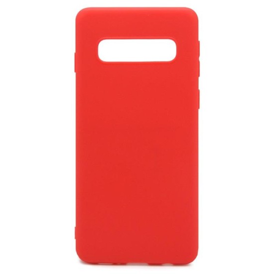 Θήκη Soft TPU inos Samsung G975F Galaxy S10 Plus S-Cover Κόκκινο