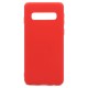 Θήκη Soft TPU inos Samsung G975F Galaxy S10 Plus S-Cover Κόκκινο