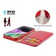 Θήκη Δερμάτινη Dux Ducis Hivo RFID Wallet Apple iPhone 15 Pro Κόκκινο Θήκη Δερμάτινη Dux Ducis Hivo RFID Wallet Apple iPhone 15 Pro Κόκκινο