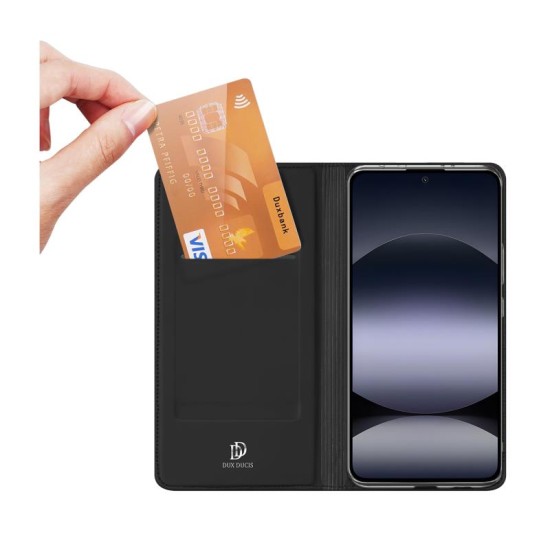 Θήκη Flip Dux Ducis Skin Pro Xiaomi Redmi Note 14 4G Μαύρο Θήκη Flip Dux Ducis Skin Pro Xiaomi Redmi Note 14 4G Μαύρο
