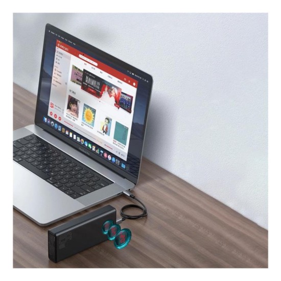 Φορτιστής Ανάγκης Baseus Amblight 65W 30000mAh Λευκό Φορτιστής Ανάγκης Baseus Amblight 65W 30000mAh Λευκό
