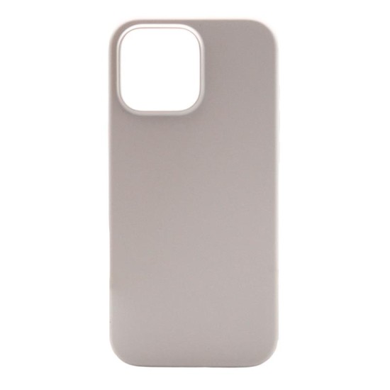 Θήκη Liquid Silicon inos Apple iPhone 16 Pro 5G Velvet Ανοιχτό Γκρι