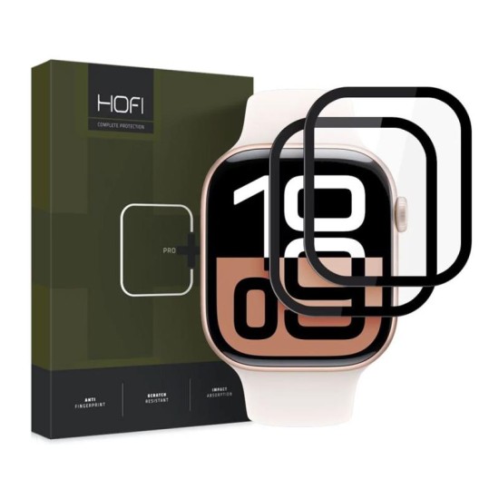 Hybrid Nano Glass Hofi Pro+ Apple Watch 10 42mm Μαύρο (2 τεμ.) Hybrid Nano Glass Hofi Pro+ Apple Watch 10 42mm Μαύρο (2 τεμ.)
