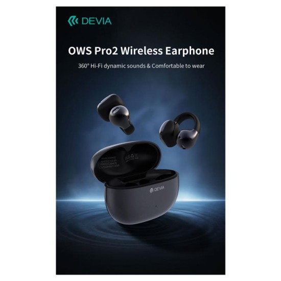 True Wireless Ακουστικά Bluetooth Devia OWS EM402 Pro2 Clip-On Μωβ True Wireless Ακουστικά Bluetooth Devia OWS EM402 Pro2 Clip-On Μωβ