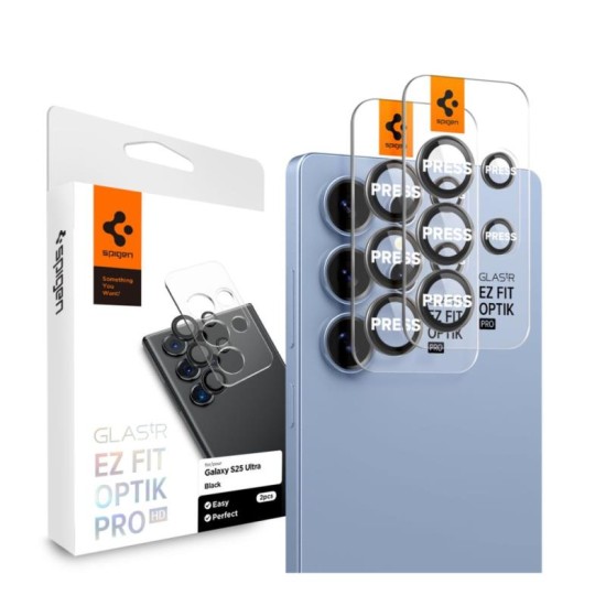 Προστατευτικό Κάλυμμα Κάμερας Spigen Optik.tR EZ-FIT για Τζαμάκι Κάμερας Samsung S938B Galaxy S25 Ultra 5G Μαύρο (2 τεμ.) Προστατευτικό Κάλυμμα Κάμερας Spigen Optik.tR EZ-FIT για Τζαμάκι Κάμερας Samsung S938B Galaxy S25 Ultra 5G Μαύρο (2 τεμ.)