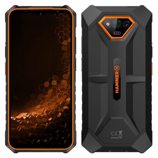 Κινητό Τηλέφωνο Hammer Iron V (Dual SIM) 64GB 6GB RAM Πορτοκαλί