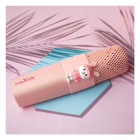 Ασύρματο Μικρόφωνο Bluetooth Maxlife MXBM-500 Animal με Ηχείο (Karaoke) Ροζ Ασύρματο Μικρόφωνο Bluetooth Maxlife MXBM-500 Animal με Ηχείο (Karaoke) Ροζ