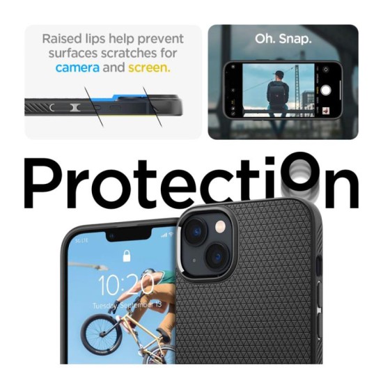 Θήκη Soft TPU Spigen Liquid Air Apple iPhone 14 Plus Μαύρο Θήκη Soft TPU Spigen Liquid Air Apple iPhone 14 Plus Μαύρο