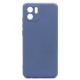 Θήκη Liquid Silicon inos Xiaomi Redmi A1/ A2 L-Cover Γκρι-Μπλε