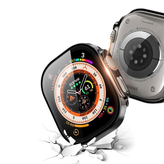 Θήκη PC Dux Ducis Hamo Metallic Apple Watch Ultra 49mm Μαύρο Θήκη PC Dux Ducis Hamo Metallic Apple Watch Ultra 49mm Μαύρο