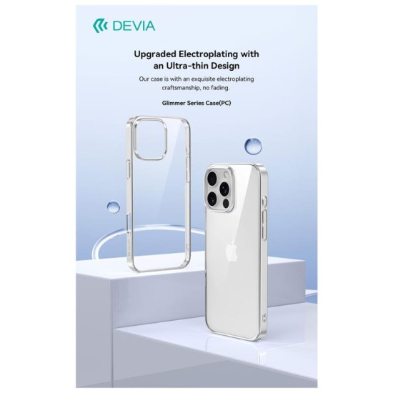 Θήκη PC Devia Apple iPhone 16 Pro Glimmer Ασημί Θήκη PC Devia Apple iPhone 16 Pro Glimmer Ασημί
