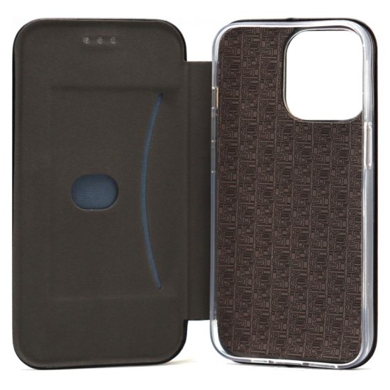Θήκη Flip Book inos Apple iPhone 13 Pro Curved M-Folio Μαύρο
