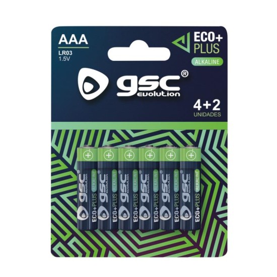 Μπαταρία GSC Alkaline EcoPlus AAA LR03 (6 τεμ.) Μπαταρία GSC Alkaline EcoPlus AAA LR03 (6 τεμ.)