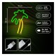 Neon LED Neolia NNE04 PALM (USB & On/Off) Πράσινο - Πορτοκαλί