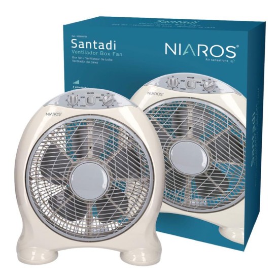 Επιτραπέζιος Ανεμιστήρας Box Niaros Santadi 50W Μπεζ
