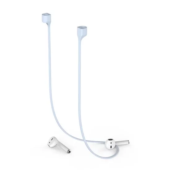 Strap Λαιμού Σιλικόνης AhaStyle PT74 Apple AirPods Magnetic Γαλάζιο