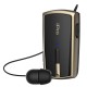 Ακουστικό Bluetooth iPro RH120 Retractable Μαύρο-Χρυσό Ακουστικό Bluetooth iPro RH120 Retractable Μαύρο-Χρυσό