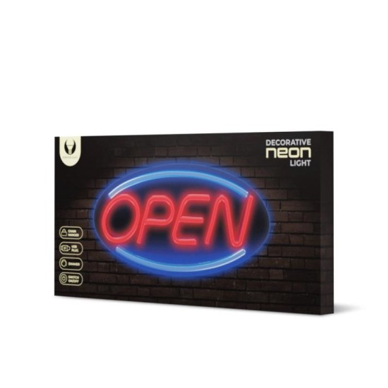 Neon Plexi Forever Light FPNE04X OPEN (USB, On/Off & Dimmer) Μπλέ - Κόκκινο Neon Plexi Forever Light FPNE04X OPEN (USB, On/Off & Dimmer) Μπλέ - Κόκκινο