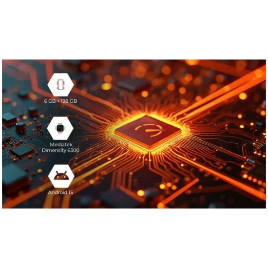 Κινητό Τηλέφωνο Hammer Iron 6 5G (Dual SIM) 128GB 6GB RAM Μαύρο