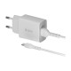 Φορτιστής Ταξιδίου Devia RLC-526 12W με Διπλή Έξοδο USB A & Καλώδιο USB C EC305 1m Smart Λευκό Φορτιστής Ταξιδίου Devia RLC-526 12W με Διπλή Έξοδο USB A & Καλώδιο USB C EC305 1m Smart Λευκό