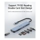 Hub USB C Devia EC135 5 σε 1 (Updated) με Card Reader Leopard PD Σκούρο Γκρι Hub USB C Devia EC135 5 σε 1 (Updated) με Card Reader Leopard PD Σκούρο Γκρι