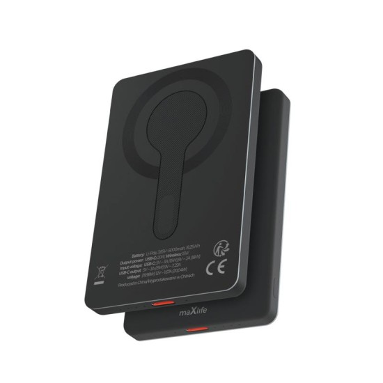 Φορτιστής Ανάγκης Maxlife MXPB-05 Magnetic Wireless PD 20W 5000mAh Μαύρο Φορτιστής Ανάγκης Maxlife MXPB-05 Magnetic Wireless PD 20W 5000mAh Μαύρο