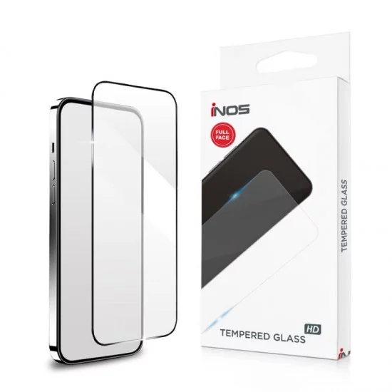 Tempered Glass Full Face inos 0.33mm Apple iPhone 17 3D Μαύρο Tempered Glass Full Face inos 0.33mm Apple iPhone 17 3D Μαύρο