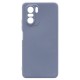Θήκη Liquid Silicon inos Xiaomi Poco F3/ Mi 11i L-Cover Γκρι-Μπλε Θήκη Liquid Silicon inos Xiaomi Poco F3/ Mi 11i L-Cover Γκρι-Μπλε