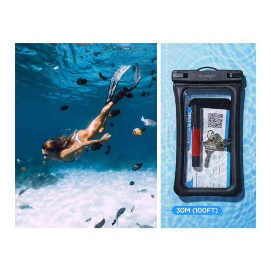 Universal Αδιάβροχη Θήκη Spigen A610 για Smartphones έως 6.9'' Μαύρο (1 τεμ.) Universal Αδιάβροχη Θήκη Spigen A610 για Smartphones έως 6.9'' Μαύρο (1 τεμ.)