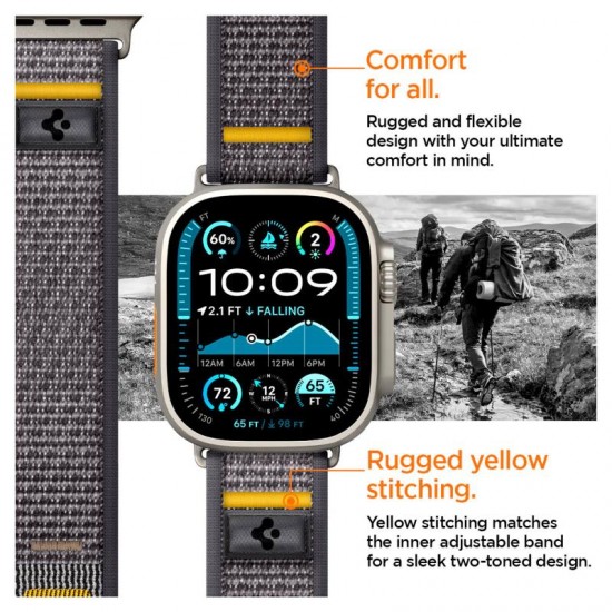 Λουράκι Spigen Athlex Air Apple Watch 6/ 7/ 8/ 9/ 10/ SE/ Ultra 1/ 2 (44/ 45/ 46/ 49mm) Active Γκρι Λουράκι Spigen Athlex Air Apple Watch 6/ 7/ 8/ 9/ 10/ SE/ Ultra 1/ 2 (44/ 45/ 46/ 49mm) Active Γκρι