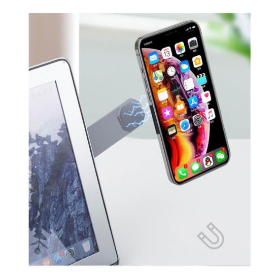 Universal Επεκτάσιμος Βραχίονας Στήριξης σε Laptop Ahastyle WG26 για Smartphones Σκούρο Γκρι Universal Επεκτάσιμος Βραχίονας Στήριξης σε Laptop Ahastyle WG26 για Smartphones Σκούρο Γκρι