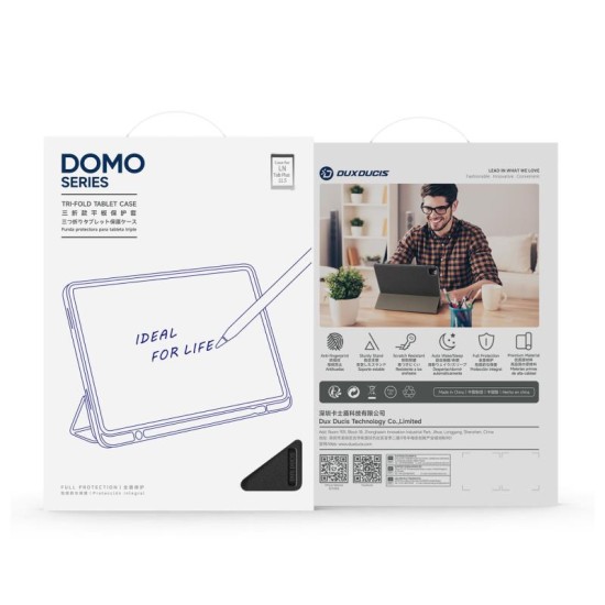 Θήκη TPU Flip Shock Proof Dux Ducis Domo Lenovo Tab Plus 11.50" Μαύρο Θήκη TPU Flip Shock Proof Dux Ducis Domo Lenovo Tab Plus 11.50" Μαύρο