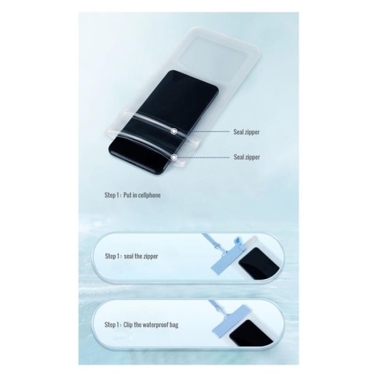 Waterproof Θήκη inos για Smartphones έως 6.9'' Διάφανο-Ροζ Waterproof Θήκη inos για Smartphones έως 6.9'' Διάφανο-Ροζ